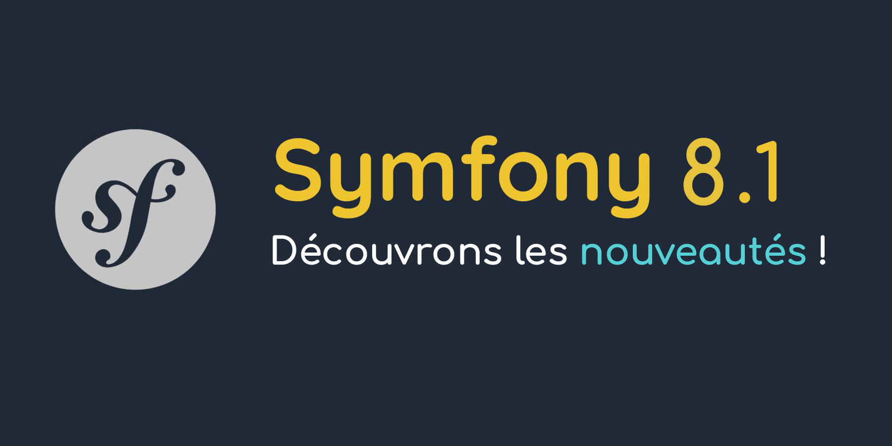 Logo de Symfony avec le numéro 8.1